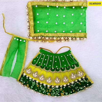 Green and yellow Designer Mata Rani Outfit  || SGMR019