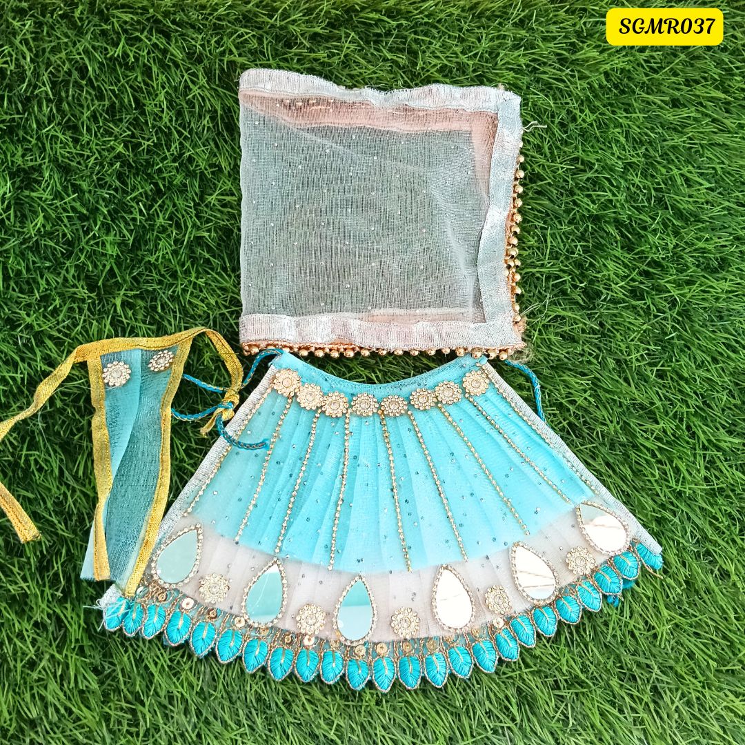 Sky blue Designer Mata Rani Outfit  || SGMR037