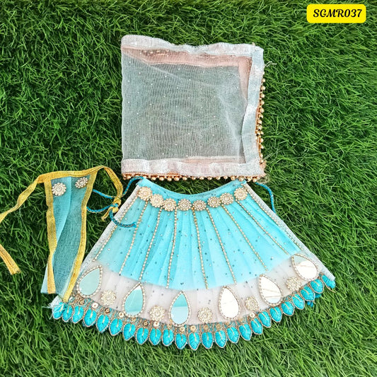 Sky blue Designer Mata Rani Outfit  || SGMR037
