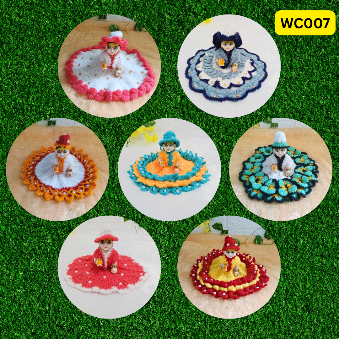 Winter Special Premium Woollen Dress Weekly Combo Pack of 7 (random design and color) | WC007
