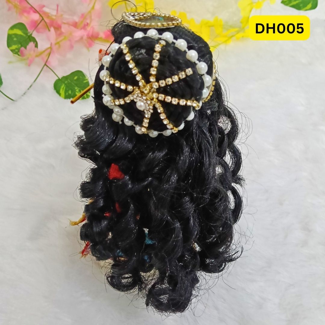 Designer Hair Wig for Radha Krishna - DH005