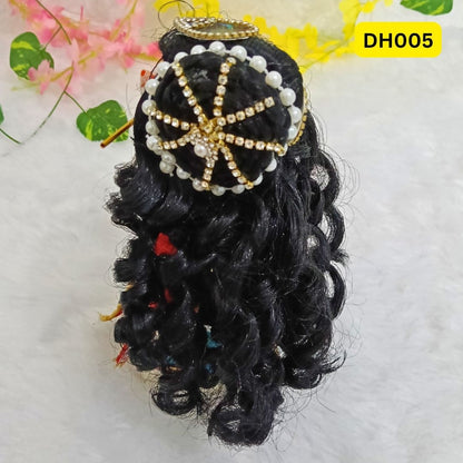 Designer Hair Wig for Radha Krishna - DH005