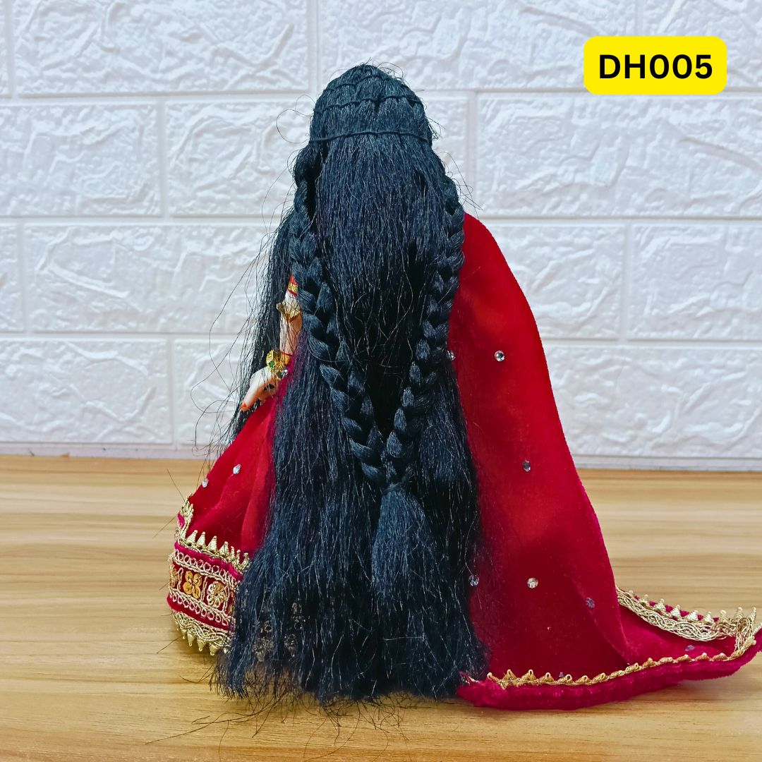 Designer Hair Wig Choti for Radha Rani ji | size- 5 Number | DH005