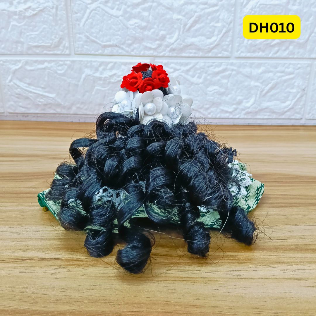 Designer Open Hair Wig for Laddu Gopal ji | size- 6 Number | DH010