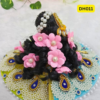 Designer Hair Wig for Laddu Gopal/Bal Radha Ji- DH011
