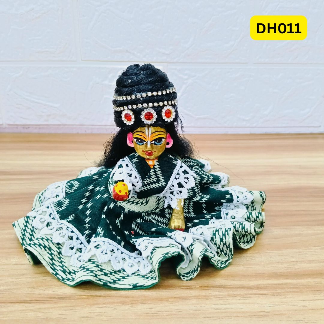 Designer Open Hair Wig for Laddu Gopal ji | size- 3 Number | DH011