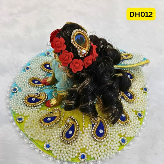 Designer Hair Wig for Laddu Gopal/Bal Radha Ji- DH012