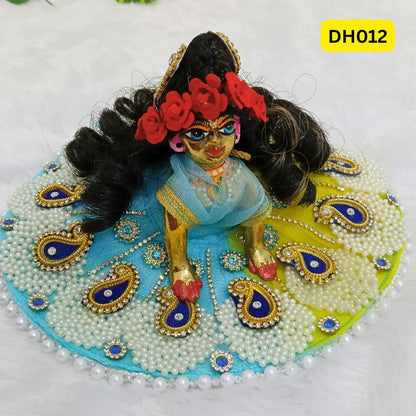 Designer Hair Wig for Laddu Gopal/Bal Radha Ji- DH012